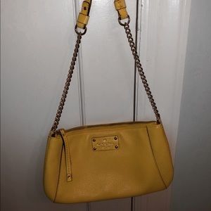 kate spade yellow shoulder bag